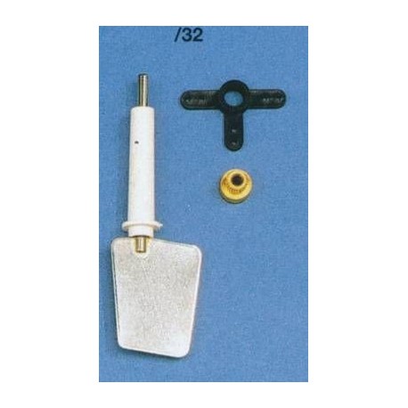 Aero-Naut Oar Set Shaft Stainless Steel 4mm Blade 35x47 mm