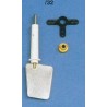 Aero-Naut Oar Set Shaft Stainless Steel 4mm Blade 35x47 mm