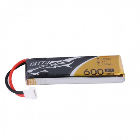 Tattu 600mAh 3.7V 30C 1S1P Lipo Battery Pack with Molex Plug