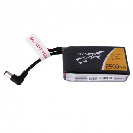 Tattu 2500mAh 2S 7.4V Lipo Battery Pack with DC3.5mm Plug