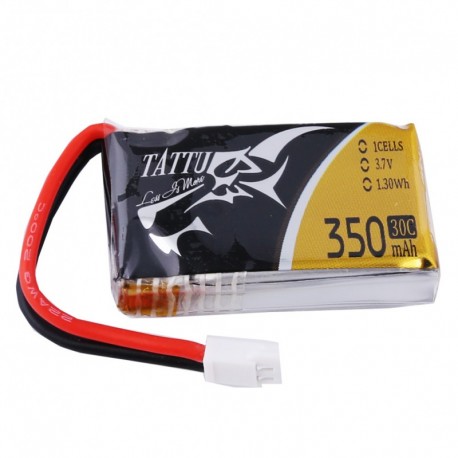 Tattu 350mAh 3.7V 30C 1S1P Lipo Battery Pack with Molex Plug
