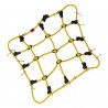 Robitronic Luggage net with hooks Yellow (150mm x 120mm)