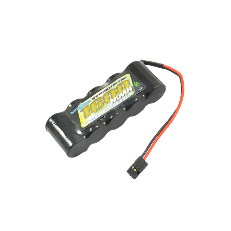 Batterie Voltz 9.6V 2000mAh Pour émetteur Radio - Compatible JR, Spektrum