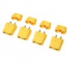 G-Force Connector XT-90H w/Cap Gold Plated Male (4Pcs)