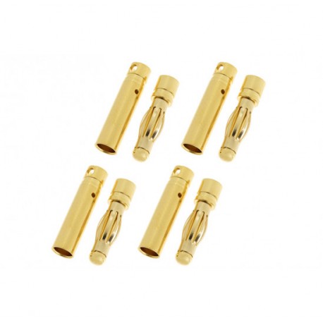 G-Force Connector Ec-5 Gold Plated Male + Female (2 Pairs)