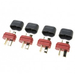 G-Force Connector Deans Gold Plated w/ Cap Male (4 Pcs)