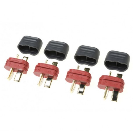 G-Force Connector Deans Gold Plated w/ Cap Male (4 Pcs)