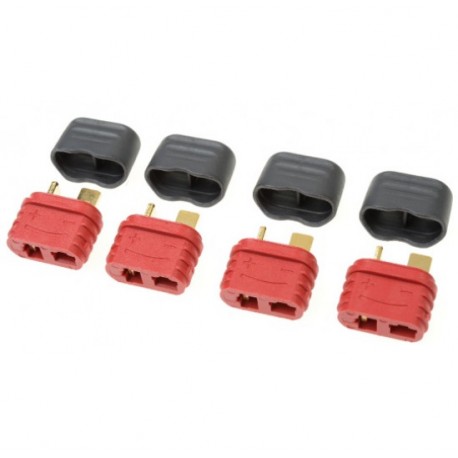 G-Force Connector Deans Gold Plated w/ Cap Female (4 Pcs)