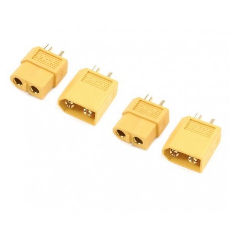 G-Force Connector XT-60 Gold Plated Male + Female (2 Pairs)