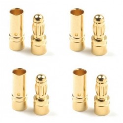 G-Force Connector 3,5mm Gold Plated Male + Female (4 Pairs)