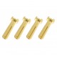 G-Force Connector 4,0mm Gold Plated 90 Deg Male (4 Pairs)