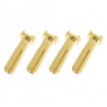 G-Force Connector 4,0mm Gold Plated 90 Deg Male (4 Pairs)