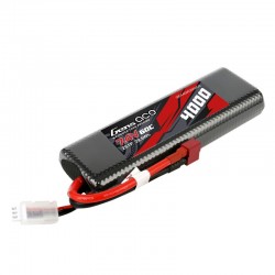 Gens Ace 4000mAh 2S1P 7.4V 60C HardCase Car Lipo Battery pack with T-plug