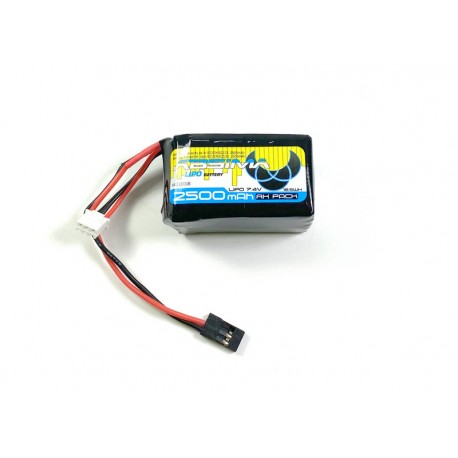 Absima RX Lipo 2S 7,4V. 2500 SC (UNI-Plug)