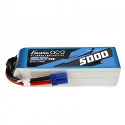 Gens Ace 5000mAh 22.2V 45C 6S1P Lipo Battery Pack