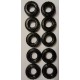 Aero-naut Pneus Borracha para Barco 32mm (10 pcs)