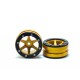Metsafil Beadlock Wheels PT-Slingshot Gold/Black 1.9 (2 pcs)