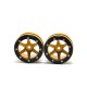 Metsafil Beadlock Wheels PT-Slingshot Gold/Black 1.9 (2 pcs)