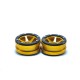 Metsafil Beadlock Wheels PT-Slingshot Gold/Black 1.9 (2 pcs)