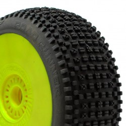 Procircuit Pneu 1/8 Buggy Road Runner P3 (Medium) Pré-Montado Amarelo (2Pcs)