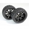 Absima Wheel Set Truggy Onroad 1/10 Front Black (2 pcs)
