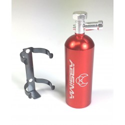 Absima Aluminum Fire Extinguisher Red with Holder