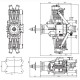 Motor Saito FG-41TS 41cc 4-Stroke Gas Twin-Cylinder Engine
