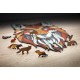 EWA Owl (S) Colorful Classic Wooden Puzzle