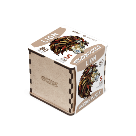 EWA Lion (S) Colorful Classic Wooden Puzzle