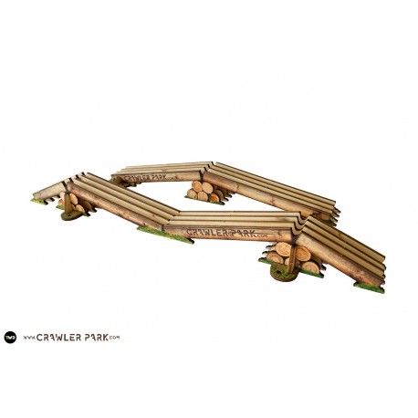 Toys WD Axes Crossing Obstacle for 1/24 1/18 RC Crawler Park Circuit