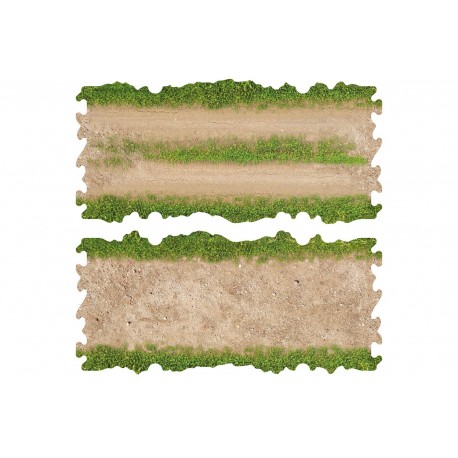 Toys WD 2x Dirt and Grass Straights for 1/24 1/18 RC Crawler Park Circuit