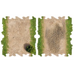 Toys WD 2x Dirt and Grass half straights for 1/24 1/18 RC Crawler Park Circuit