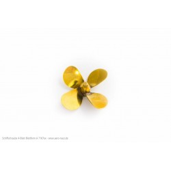 Aero-Naut Brass Ship Propeller 4 Blades D 70 M5 Right