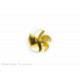 Aero-Naut Brass Ship Propeller 5 Blades D 45 M4 Right