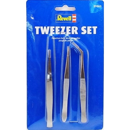 Revell Tweezers 3 Piece Set