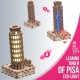 Mr. Playwood Torre Inclinada de Pisa (Eco – light) 3D Puzzle