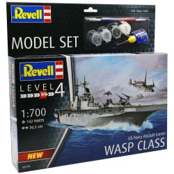 Revell Model Set Warship Assault Carrier USS WASP CLASS