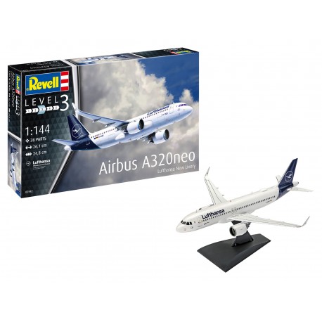Revell Model Set Airplane Airbus A320 Neo Lufthansa New Livery