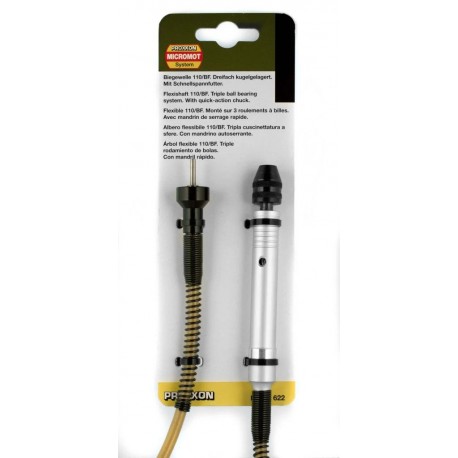 Proxxon Eixo Flexível com Mandril 110/BF para Brocas de  0.3 a 3.2mm