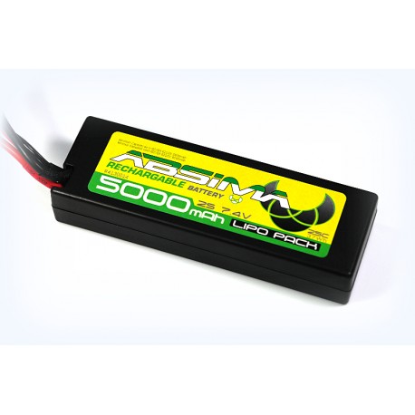 Absima Bateria LiPo 7.4V 5000 mAh (T-Plug + Tamiya Adaptor)