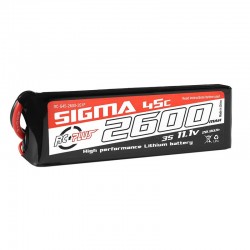 RC Plus Bateria Li-Po Sigma 45C 2600 mAh 3S1P 11.1V XT-60