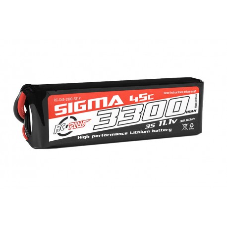 RC Plus Li-Po Batterypack Sigma 45C 3300 mAh 3S1P 11.1V XT60