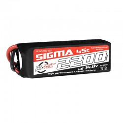 RC Plus Li-Po Batterypack Sigma 45C 2200 mAh 4S1P 14.8V XT-60
