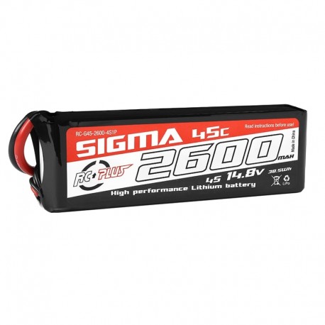 RC Plus Bateria Li-Po Sigma 45C 2600 mAh 4S1P 14,8V XT60