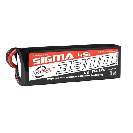 RC Plus Li-Po Batterypack Sigma 45C 3300 mAh 4S1P 14.8V