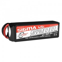 RC Plus Li-Po Batterypack Sigma 45C 5200 mAh 6S1P 22.2V XT-60