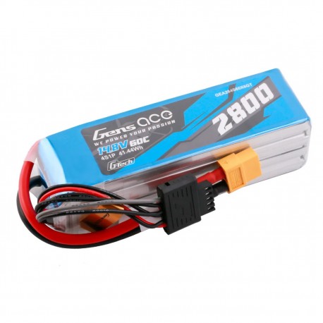 Gens Ace G-Tech Soaring 2800mAh 14.8V 60C 4S1P Bateria Lipo com XT60 plug
