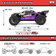 ARRMA 1/10 Vorteks 2WD RTR Brushed Stadium Truck Orange