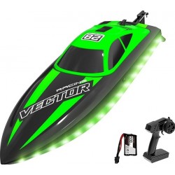 Volantex RC Barco a Motor Vector Lumen com Sistema Auto-reversível RTR Verde