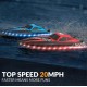 Volantex RC Barco a Motor Vector Lumen com Sistema Auto-reversível RTR Vermelho